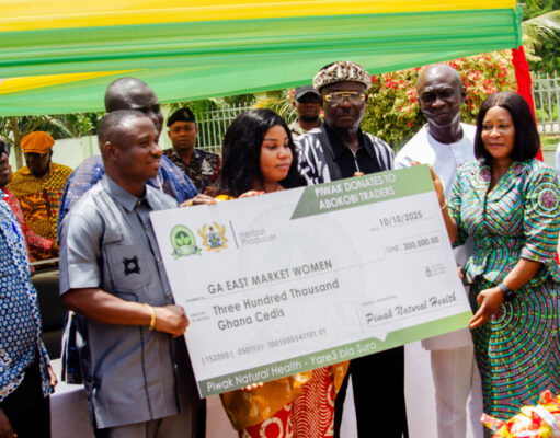 PIWAK Natural Health Donates Ghs300k To Support Traders In Ga East