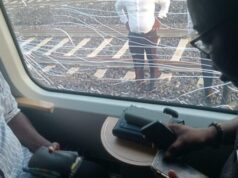 Tema–Mpakadan train’s window smashed with stone