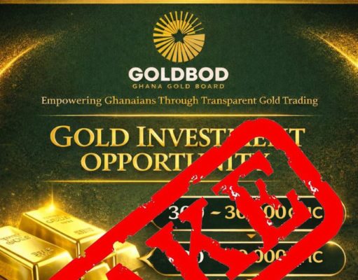 Goldbod management dissociates itself from ‘Gold Investment Opportunity’
